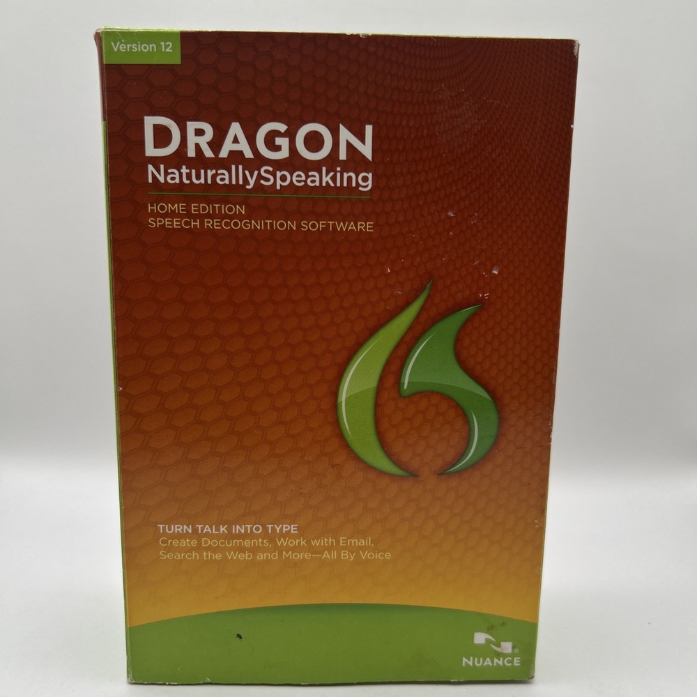 Nuance Dragon NaturallySpeaking 12.0 Home K409A-G00-12.0